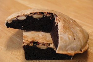 チョコケーキのパイ包み